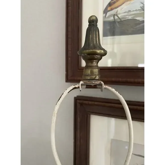 Vintage Neo-Classical Brass Candlestick Lamp Vintage Brass Lamp